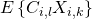 {E\left\{ {{C_{i,l}}{X_{i,k}}} \right\}}